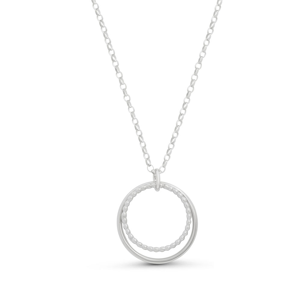Large Hoop Pendant – Silver