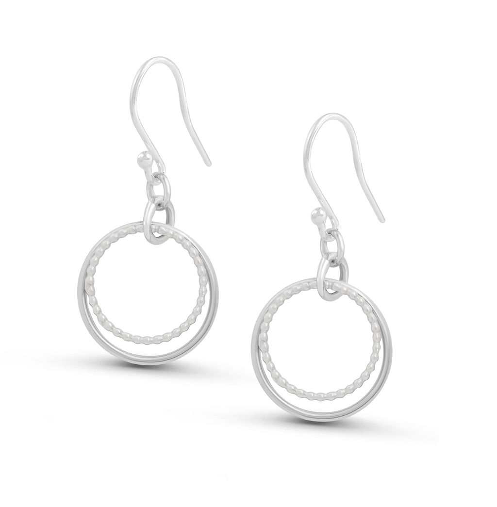 Large Hoop Earrings – Silver