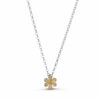 Daffodil Pendant – Small – Silver & Gold