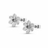 Daffodil Stud Earrings – Silver