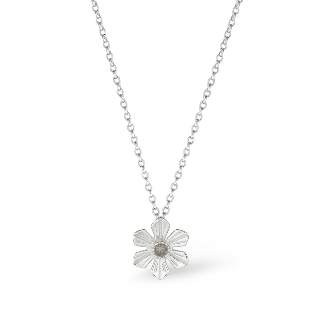 Daffodil Pendant – Large – Silver