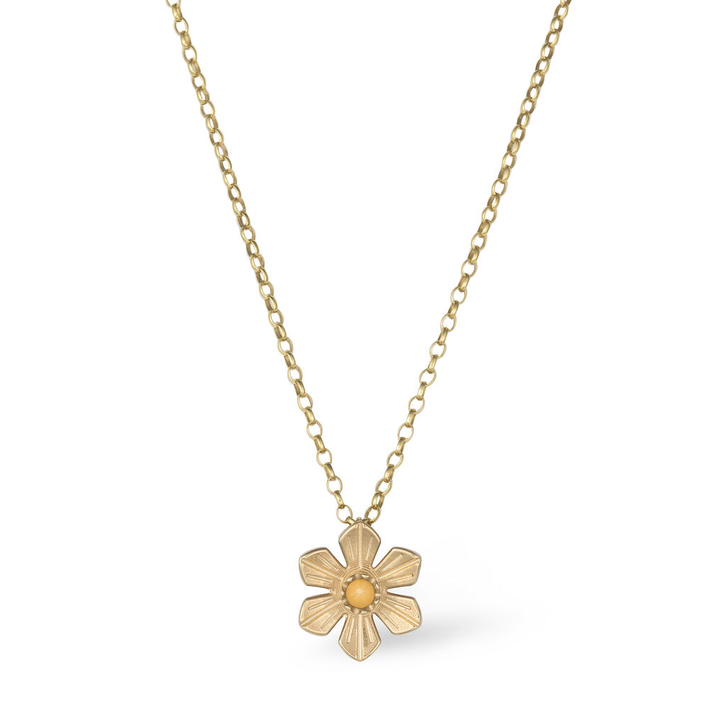 Daffodil Pendant – Large – Gold