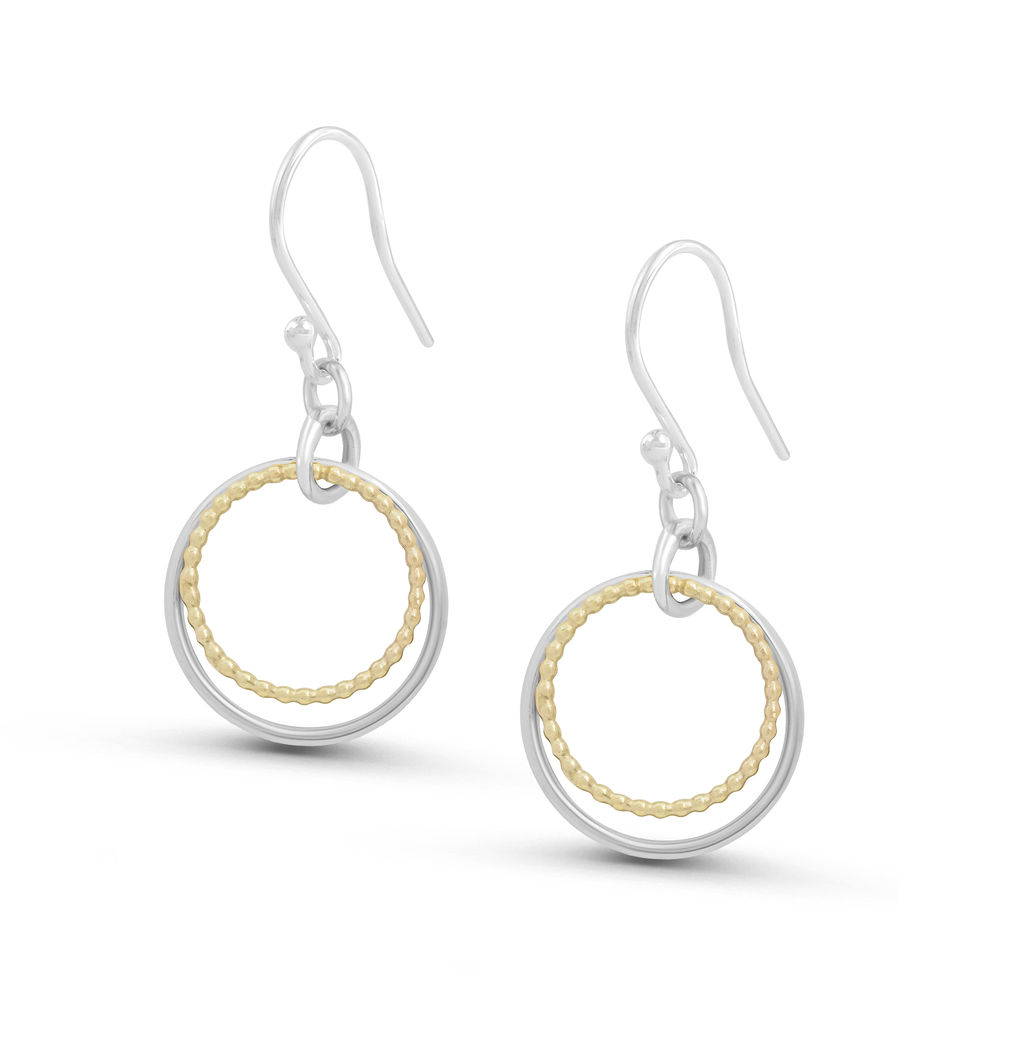 Large Hoop Earrings – Silver & Gold