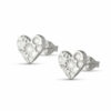 Floral Heart Stud Earrings – Large