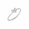 Floral Heart Ring – Small Heart