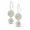 Double Daisy Hook Earrings