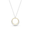 Large Hoop Pendant – Silver & Gold