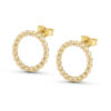 Large Hoop Stud Earrings – Gold