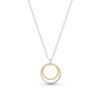 Small Hoop Pendant – Silver & Gold