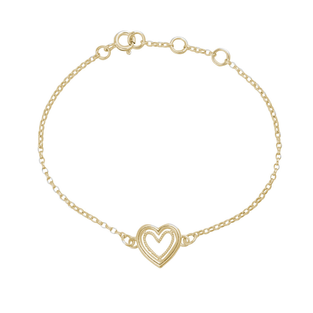‘Cariad’ Heart Bracelet – Gold