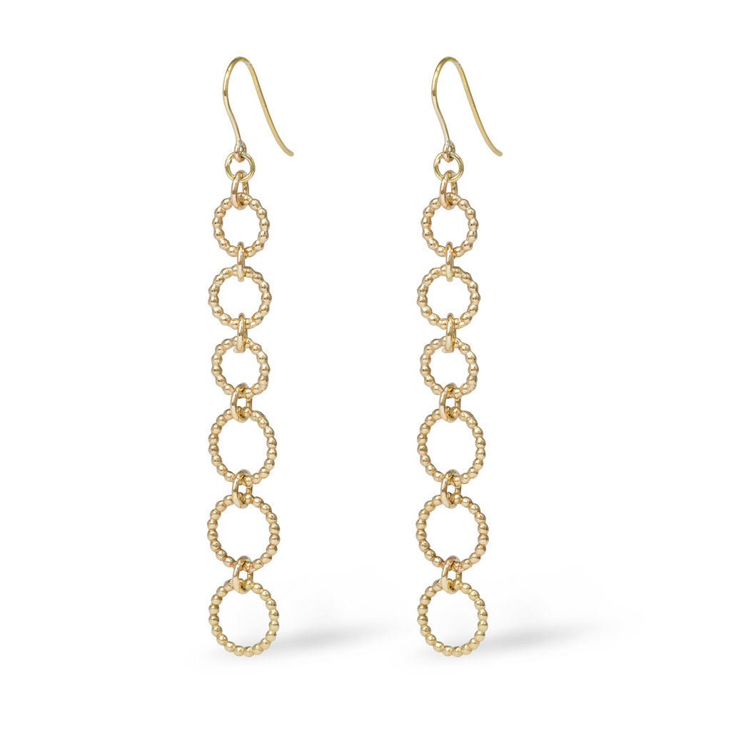 Long Six Hoops Earrings – Gold